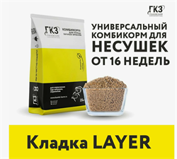Глазовский Кладка  Layer (Несушки взрослая птица),  мешок 25 кг 16523 - фото 88522